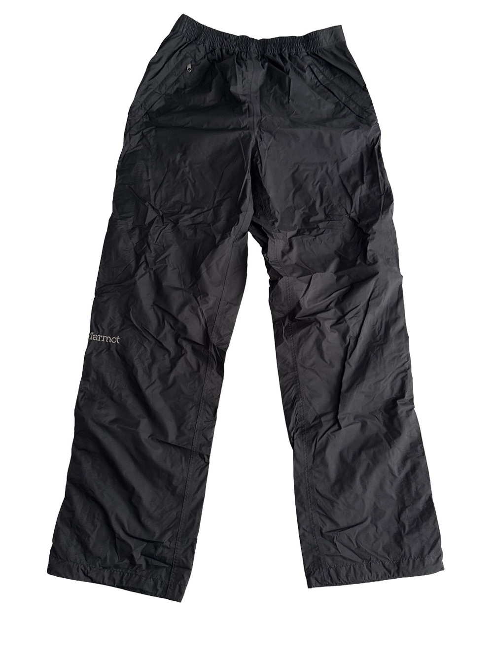 MARMOT Men’s PreCip Full Zip Rain Pants Black Lightweight Eco Waterproof Nylon M